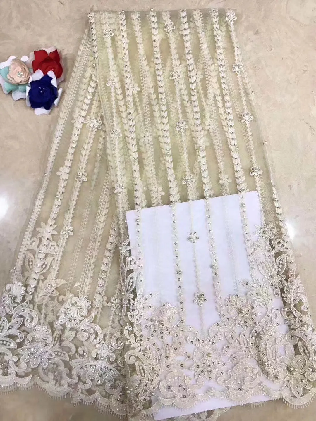 5 ярдов бесплатная доставка нигерийская гипюровая кружевная ткань высокое