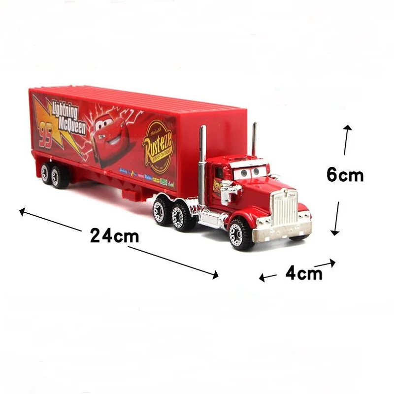 7 шт./компл. disney Pixar машина 3 Lightning McQueen Джексон Storm Материал Мак дядя грузовик 1:55 литья металла модель автомобиля