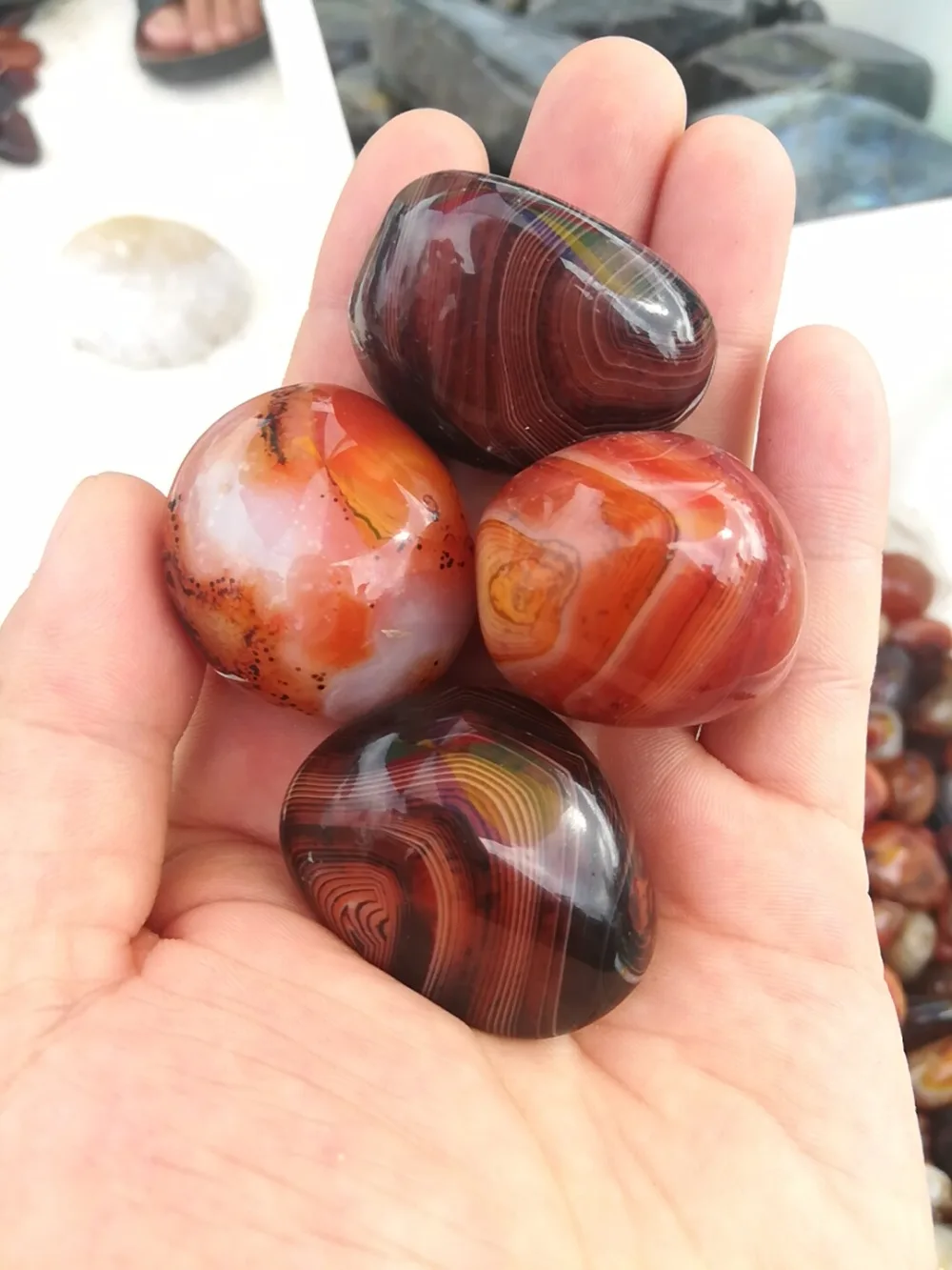 Красивые натуральные камни sardonyx и минералы ладонный Агат лечебные кристаллы для