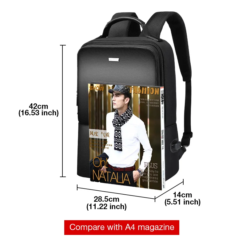 LAORENTOU мужской рюкзак для ноутбука с защитой от кражи бизнес путешествий