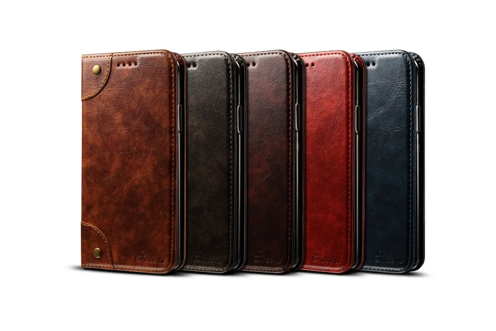 Роскошь Бизнес кейс для iPhone 7 плюс Чехол Флип кожаный бумажник с карты карман