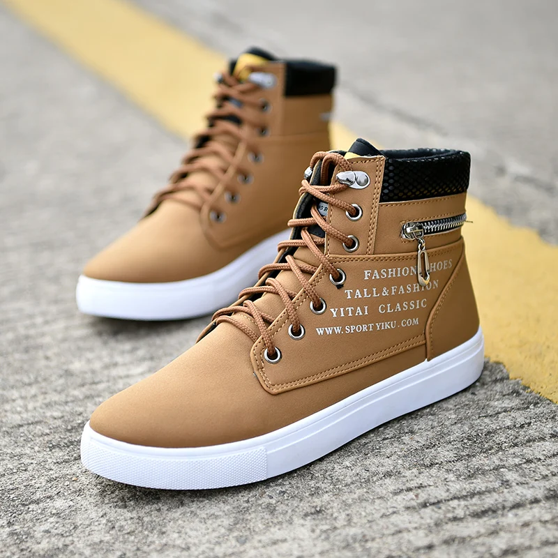 Мужская повседневная обувь парусиновая Обувь На Шнуровке Удобная