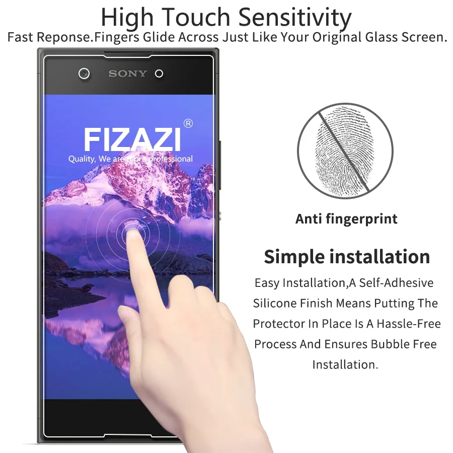 FIZAZI 2.5D Закаленное стекло для sony Xperia XA Ultral прозрачная защитная пленка с защитой от