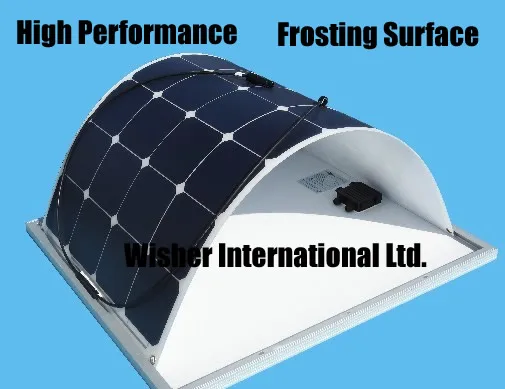 100 Вт полугибкая монокристаллическая солнечная панель очень тонкая энергия для