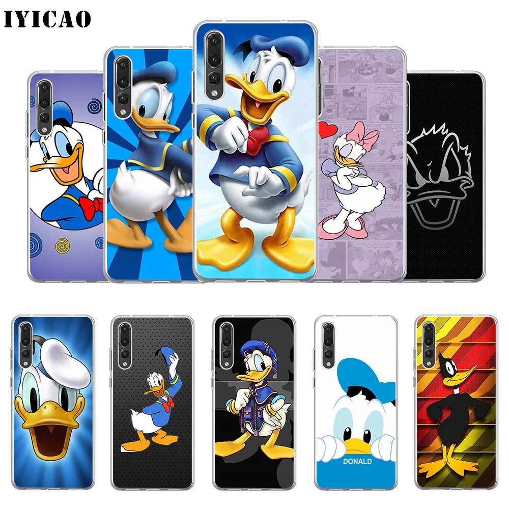 IYICAO Дональд Дак Мягкий силиконовый чехол для телефона Huawei P30 P20 Pro P10 P9 P8 Lite P Smart TPU |