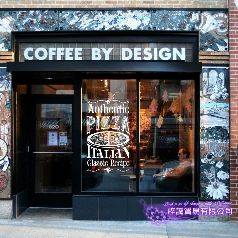

Pizza Sticker Food Decal Poster Vinyl Art Wall Decals Pegatina Quadro Parede Decor Mural Pizza Sticker