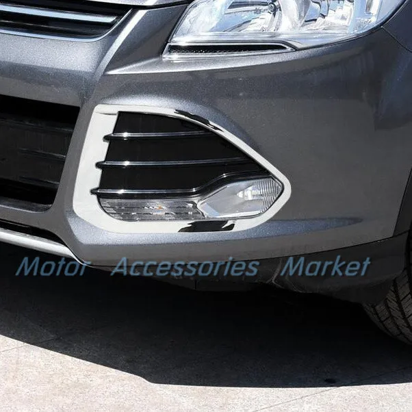 Новая хромированная передняя противотуманная фара Накладка для Ford Kuga Escape MK2 2013 2014