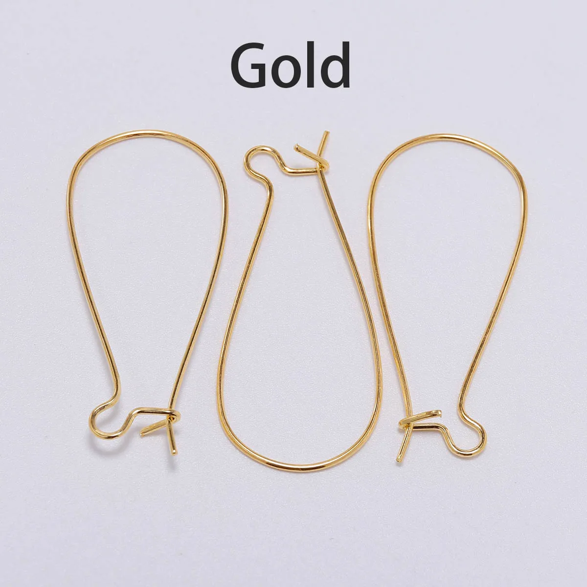 Gold 50 шт./лот, серебро, золото, бронза, Французский рычаг, серьги, крючки, проволока для ушей, серьги, фурнитура для самостоятельного изготовления ювелирных изделий, аксессуары, принадлежности - Цвет: Gold