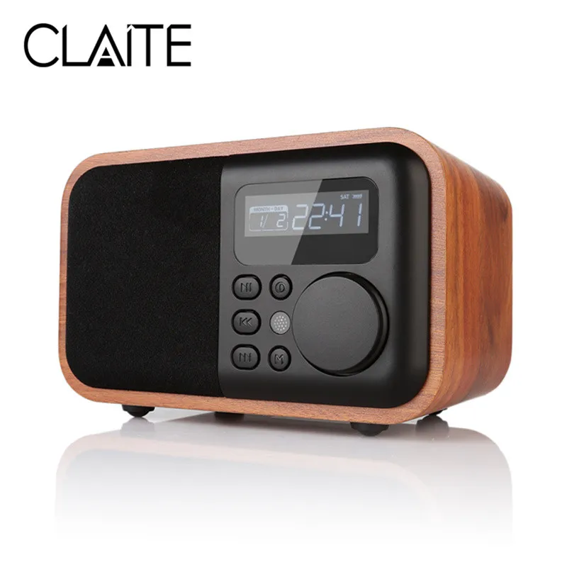 CLAITE W9 bluetooth динамик беспроводной портативный Открытый громкоговоритель в стиле ретро классический двойной громкий динамик 3000 мАч TF AUX FM радио динамик