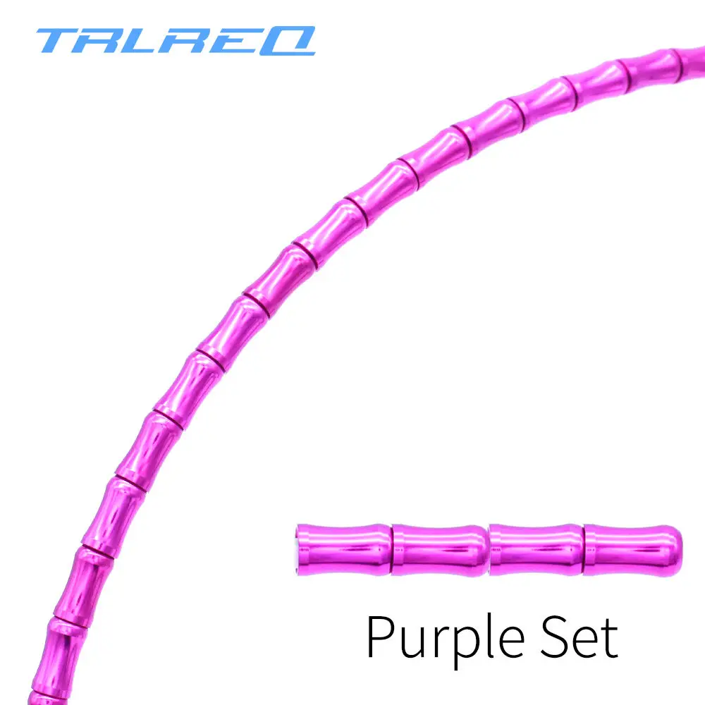 purple TRLREQ 1,9 метров велосипедный тормоз для 14 16 20 дюймов складной велосипед MTB дорожный 700C рыбья кость тормозной трос Сверхлегкий ЧПУ - Цвет: purple
