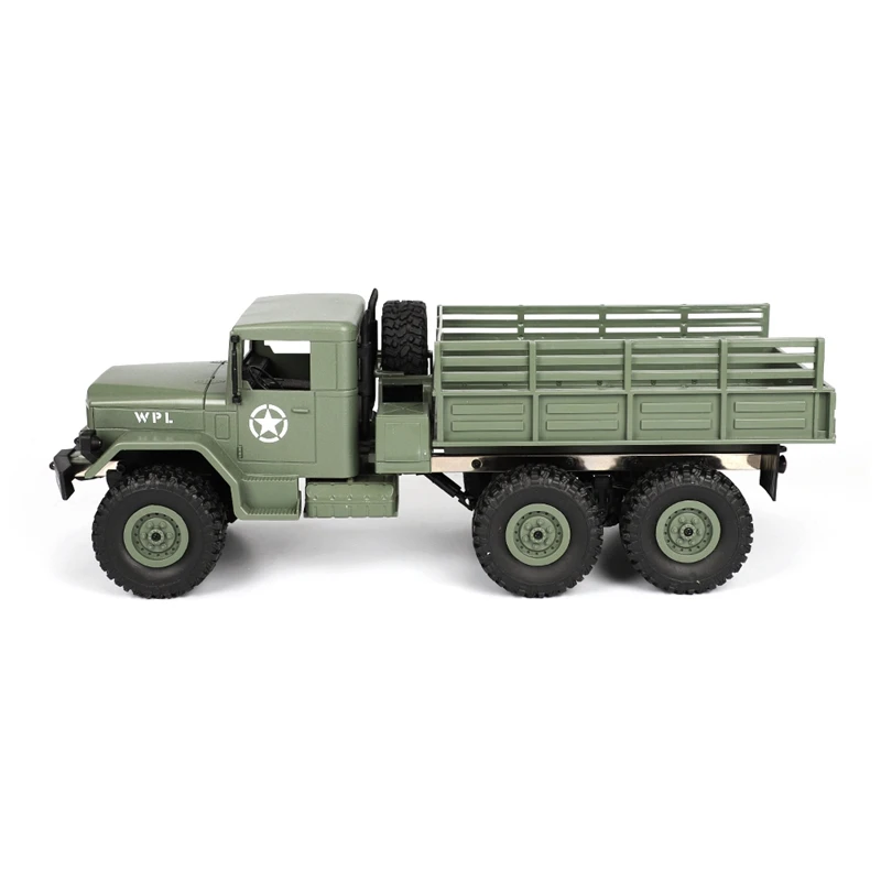 WPL B-16 1/16 2,4G 4WD внедорожник RC Военный Грузовик Рок Гусеничный армейский автомобиль