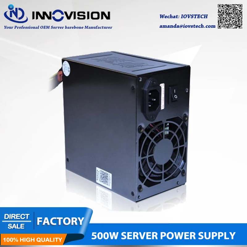 Номинальный 500 Вт серверный источник питания ATX PSU с 10 sata для Intel Dual cpu Amd Dua Opetron сервер пользователя