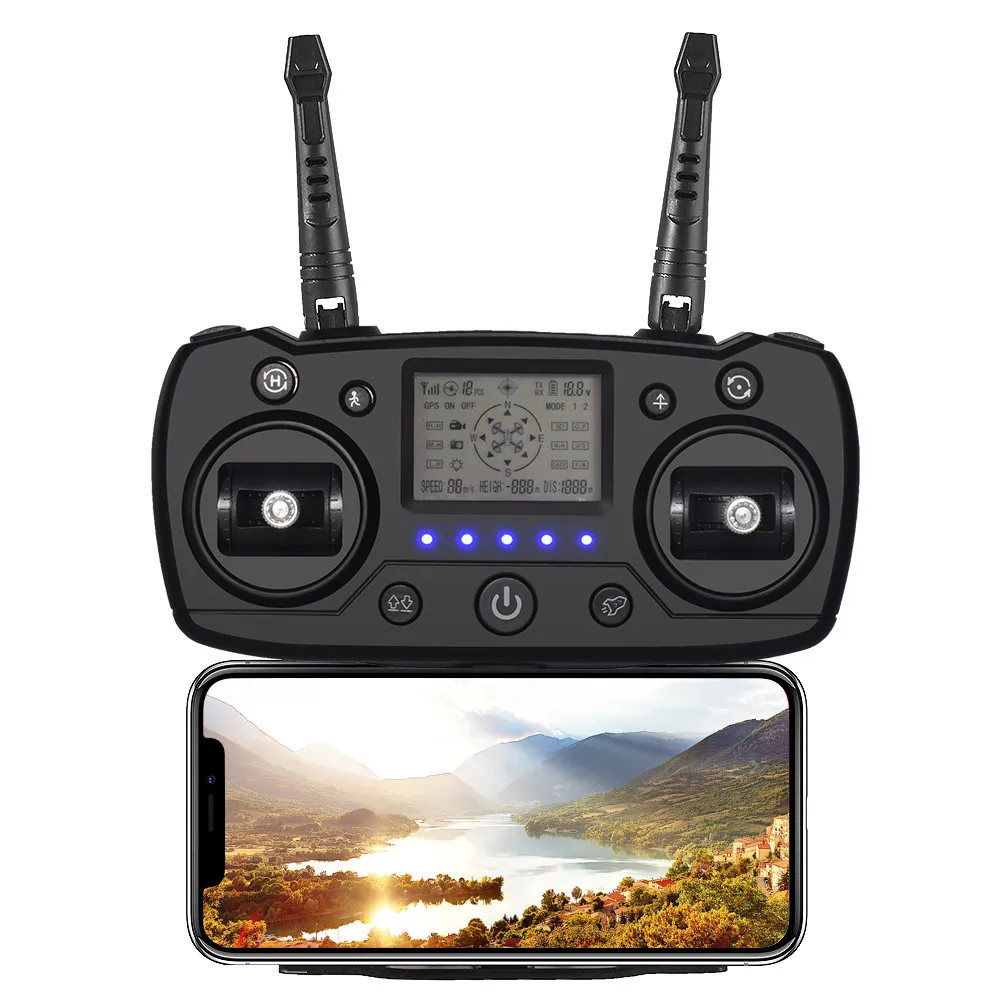 Квадрокоптер CG033 бесщеточный 2 4G FPV Wi Fi HD 1080P камера GPS стабилизация высоты забавные