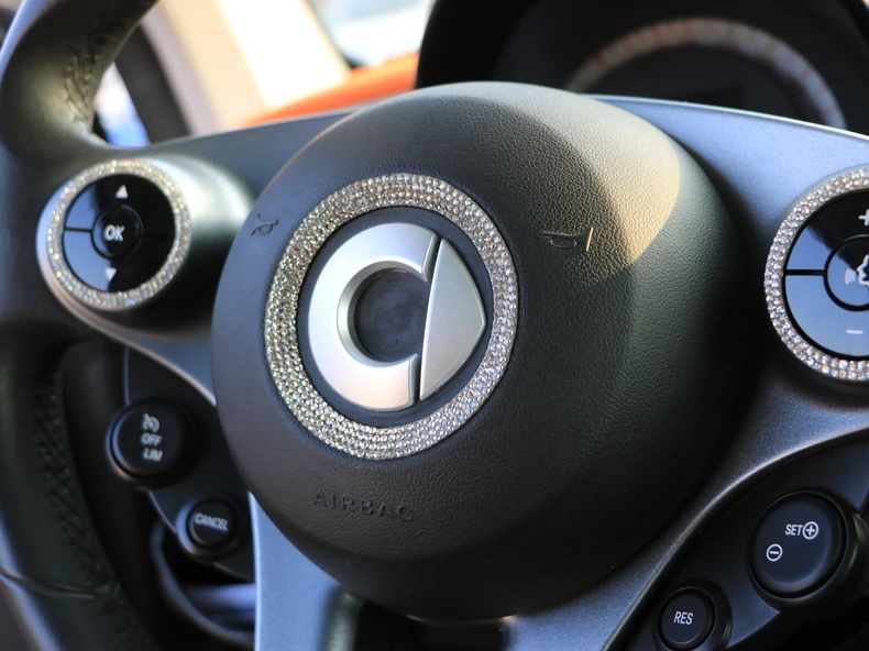 Персонализированные флэш-сверла руля наклейка для Mercedes смарт 453 Fortwo Forfour украшения автомобиля стикеры аксессуары