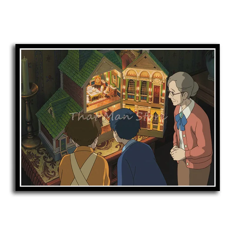 Секретный мир Arrietty плакат ясное изображение наклейки на стену украшение дома