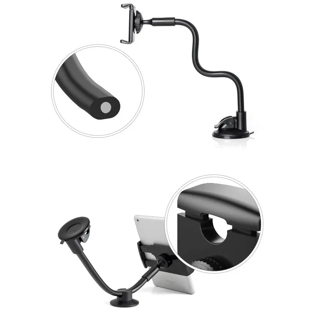 Мягкая труба 5 &quot+ 7&quot клип Авто Лобового стекла Колыбель Окно Всасывания