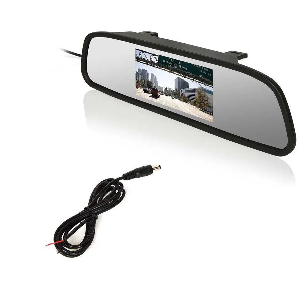 4 3 &quotTFT lcd цветной монитор NTSC/PAL Автомобильное зеркало заднего вида для резервной