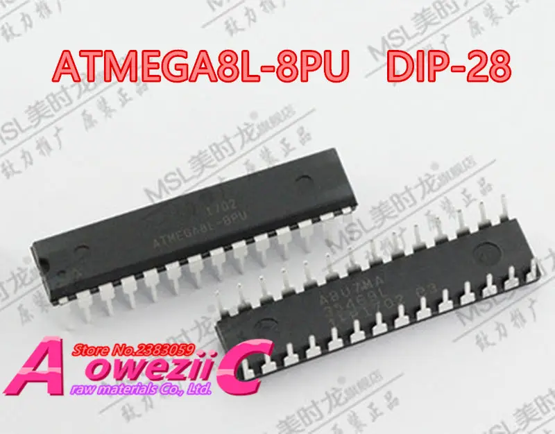 Aoweziic 2018 + 100 новая Оригинальная фотография л 8 DIP 28 контроллер MCU|Запасные части| |