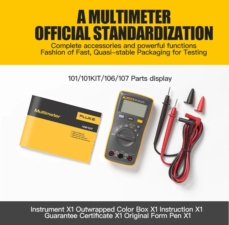 Fluke F15B+ цифровой мультиметр высокоточный автоматический портативный мультиметр