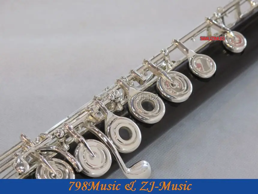 Профессиональное Африканское черное дерево гренадилла флейта B ноги открытое