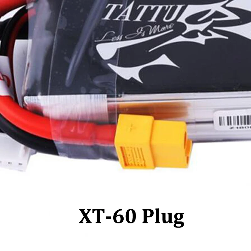 Литий-полимерный аккумулятор tattu 1300 мАч 1550 lipo 3S 4S гоночный XT60 штекер 45C 75C
