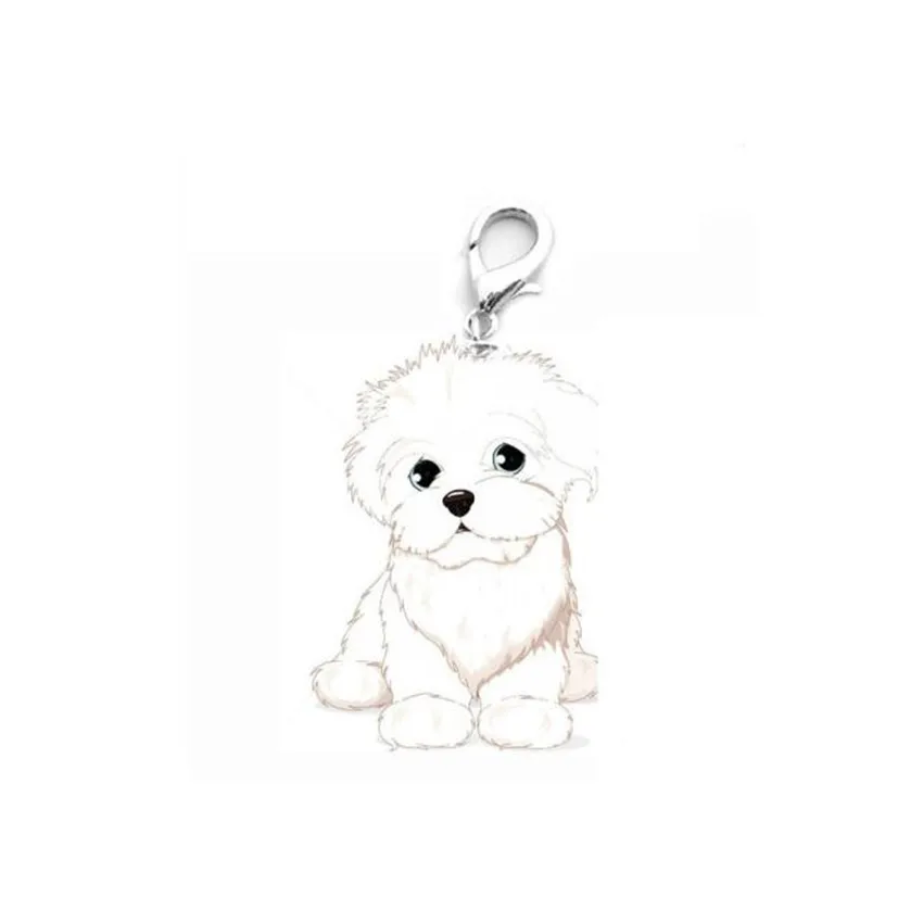 Практичный 2018 новая Dog Tag Диск Pet ID аксессуары из эмали воротник Bichon Frise Ожерелье