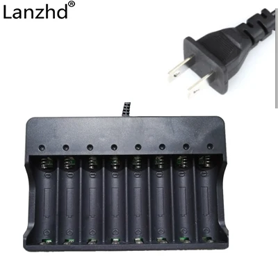 Lanzhd 2/4/8 слотов для карт интеллигентая(ый) Батарея Зарядное устройство с защитой от короткого замыкания для 2/4/8 18650 литий-ионная аккумуляторная батарея - Цвет: For 8PCS 18650