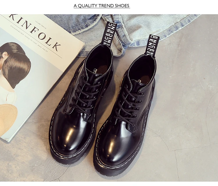 AIYUQI autumn new women's Martin boots Europe and the United States tendon thick women's short boots warm women's shoes
