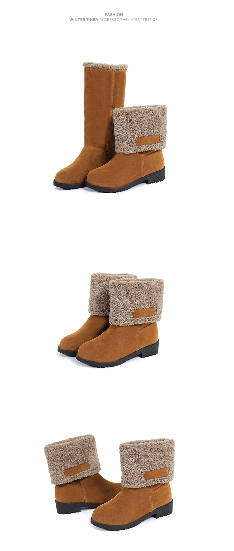 B.I.M. 2 стиля; Botas femininas; зимние ботинки; сезон осень-зима; Короткие Плюшевые Теплые женские ботинки на квадратном каблуке; mujer; большие размеры 35-40; T173