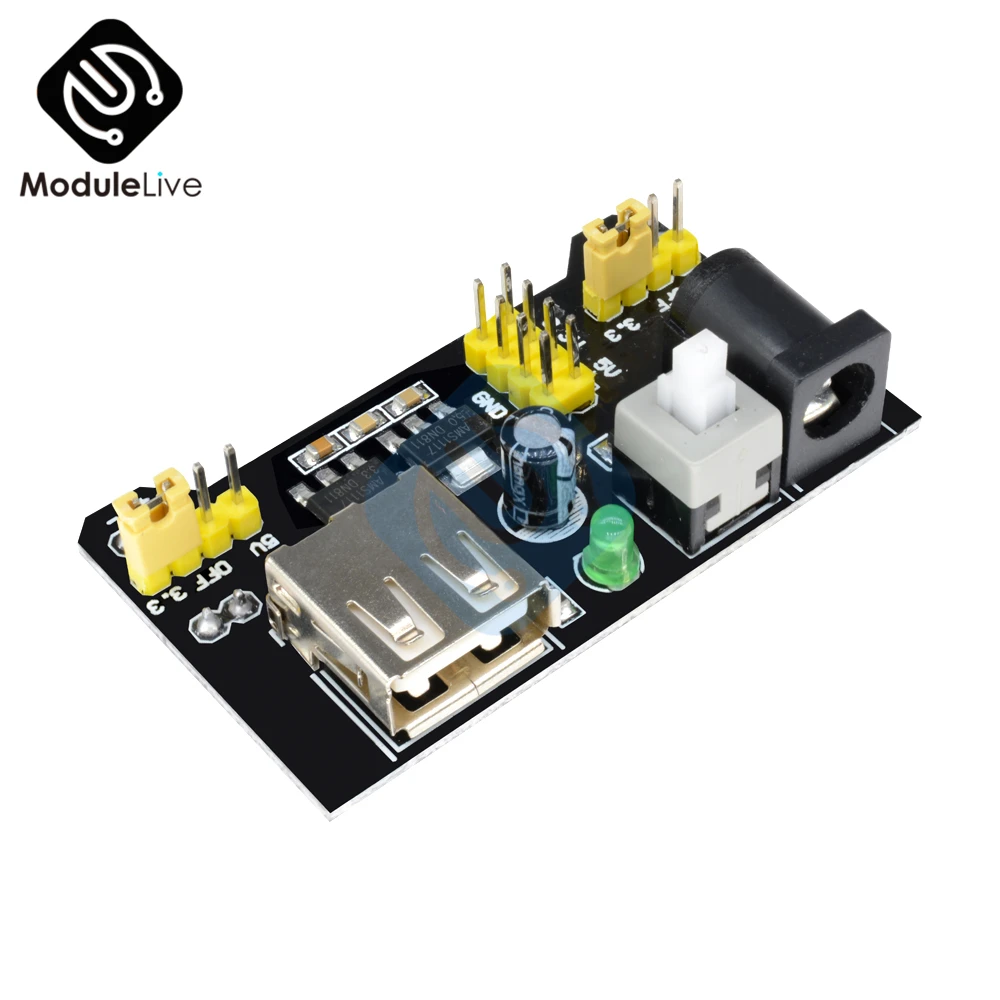 MB102 мощность MB 102 Макет Блок питания 3 V 5V Для Arduino Solderless Хлеб Diy электронная