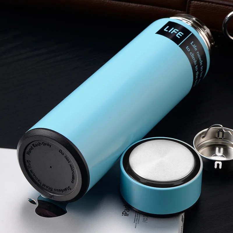 500 мл двухслойные термосы из нержавеющей стали с фильтром термос чашка Чай Молоко