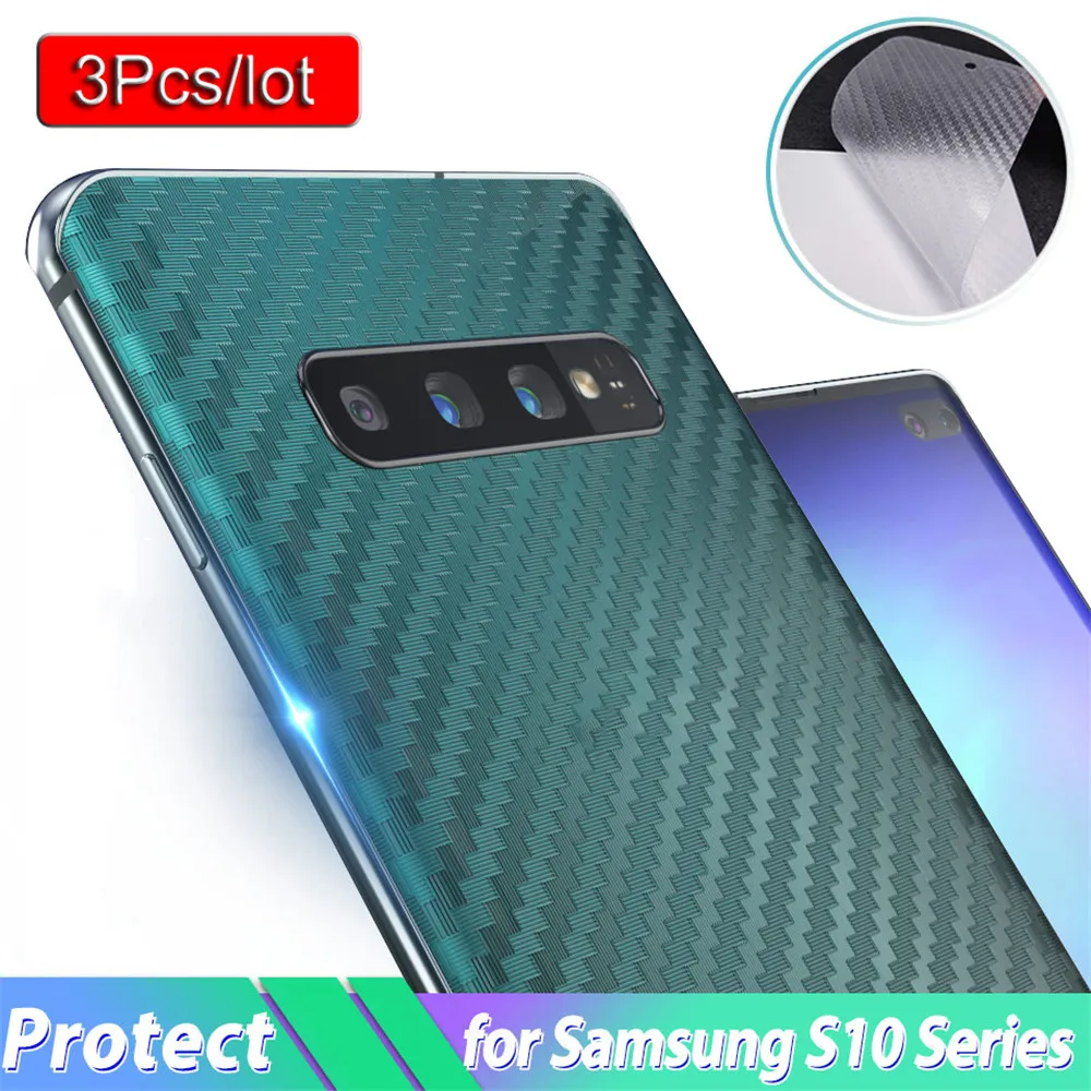 Защитная пленка для задней панели Samsung Galaxy S10 S10Plus S10e M10 M20 3 шт.|Защитные стёкла и