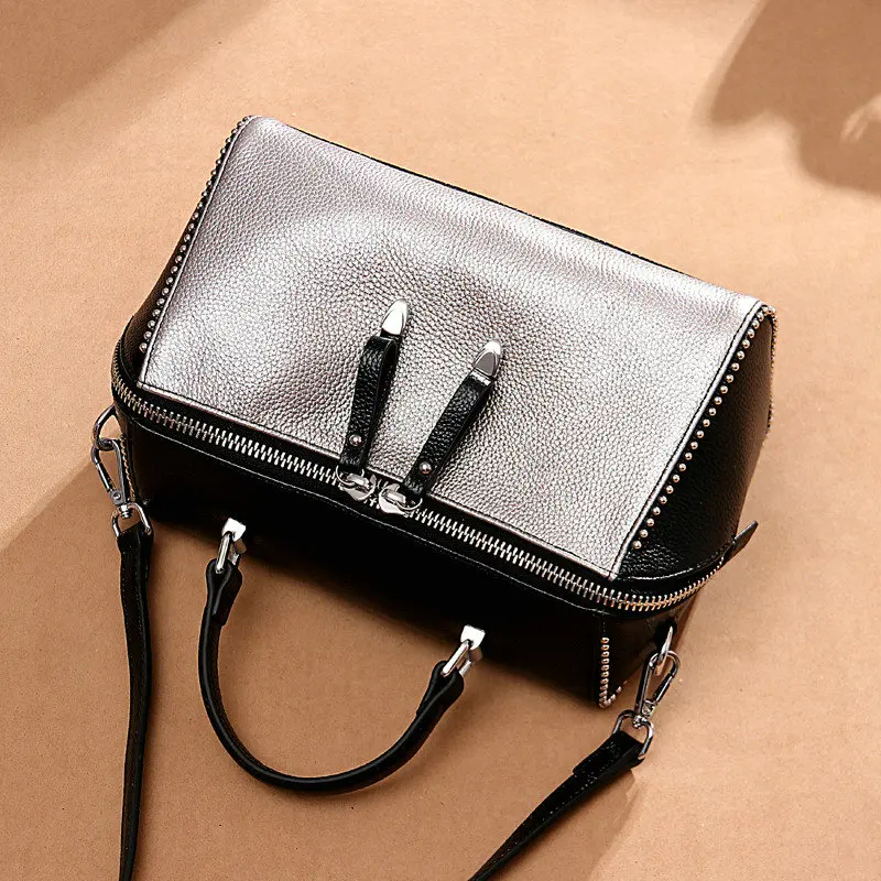 Брендовая женская сумка QIAOBAO из 100% натуральной кожи модная Повседневная