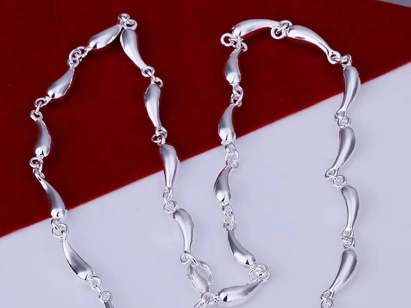 S189 оптовая продажа Серебряный цвет набор ювелирных изделий серебряный ювелирные