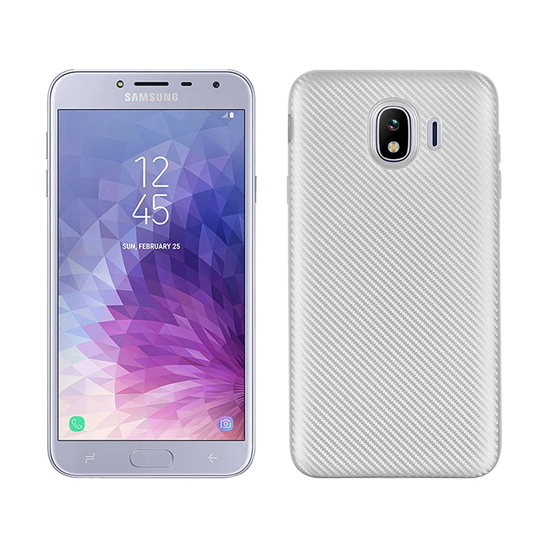 углеродные волокна узор силиконовый чехол на samsung galaxy j4 SM-J400F/DS чехлы мягкий