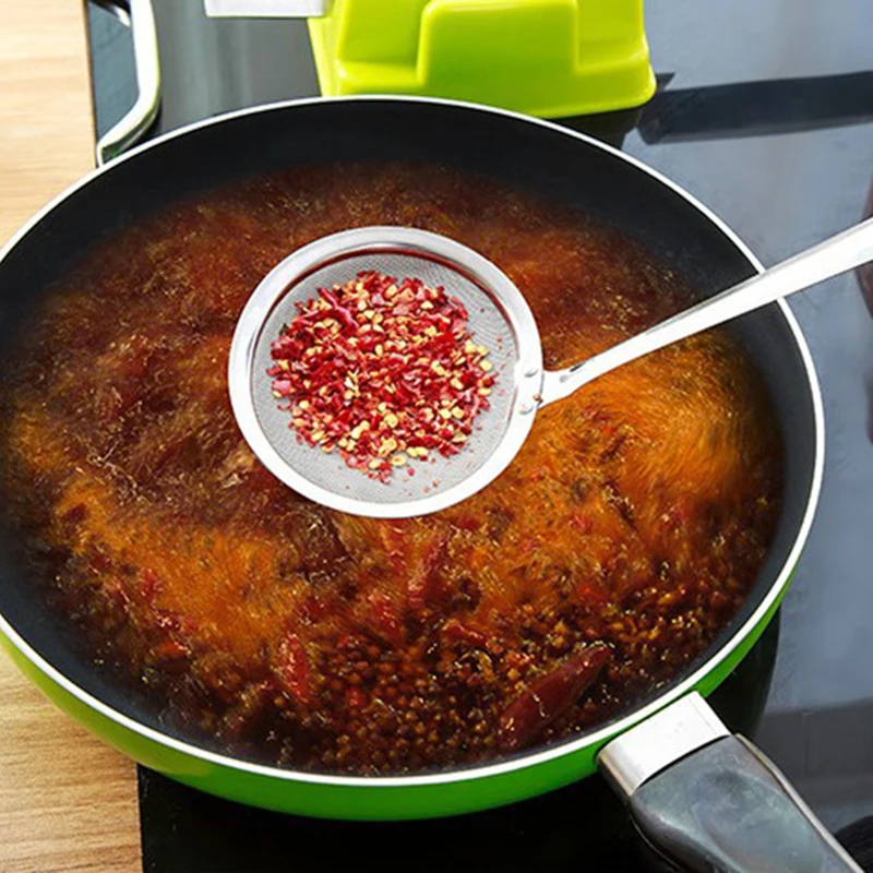 Новинка нержавеющая сталь сетка воронка для кухни тонкая дуршлаг овощей сито
