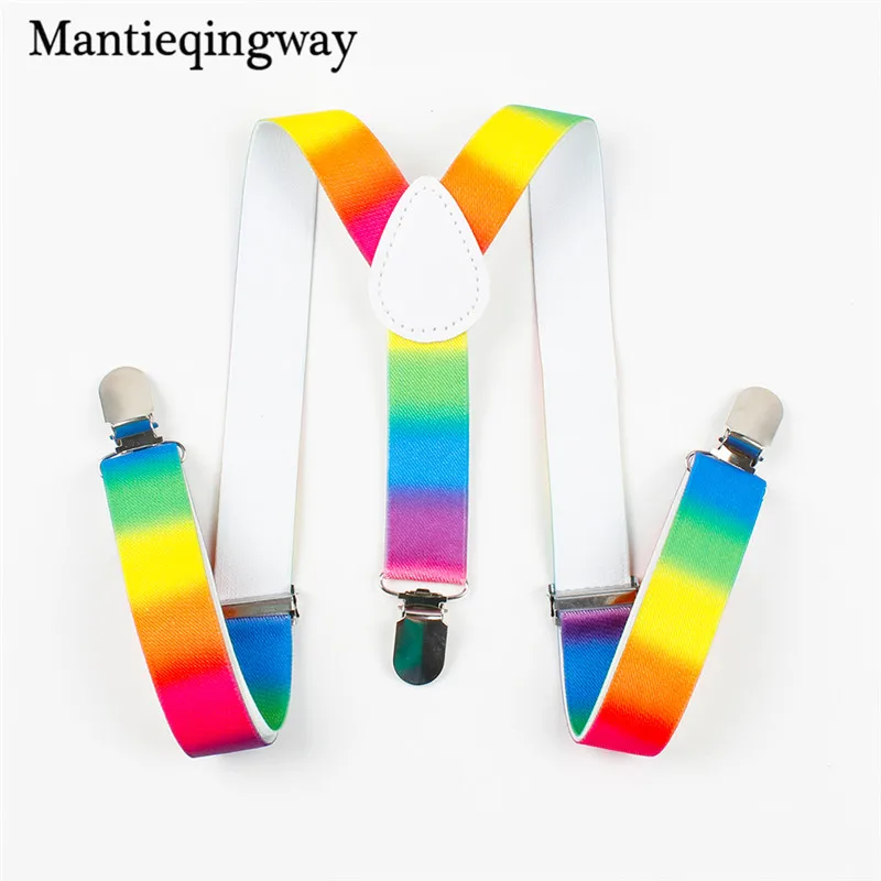 Mantieqingway новинка 2017 модные брендовые подтяжки для взрослых детей мальчиков