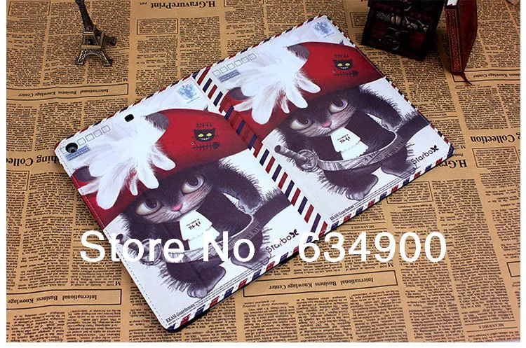 Free shipping 2014 10 style Cute Pirate Cat Flip PU Leather Protective Cover Case for iPad 2 3 4 with Wake&ampSleep | Компьютеры и