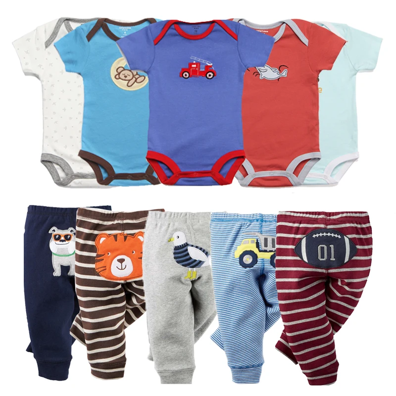 5 комплектов модные детские комбинезоны с героями мультфильмов Хлопковые Штаны