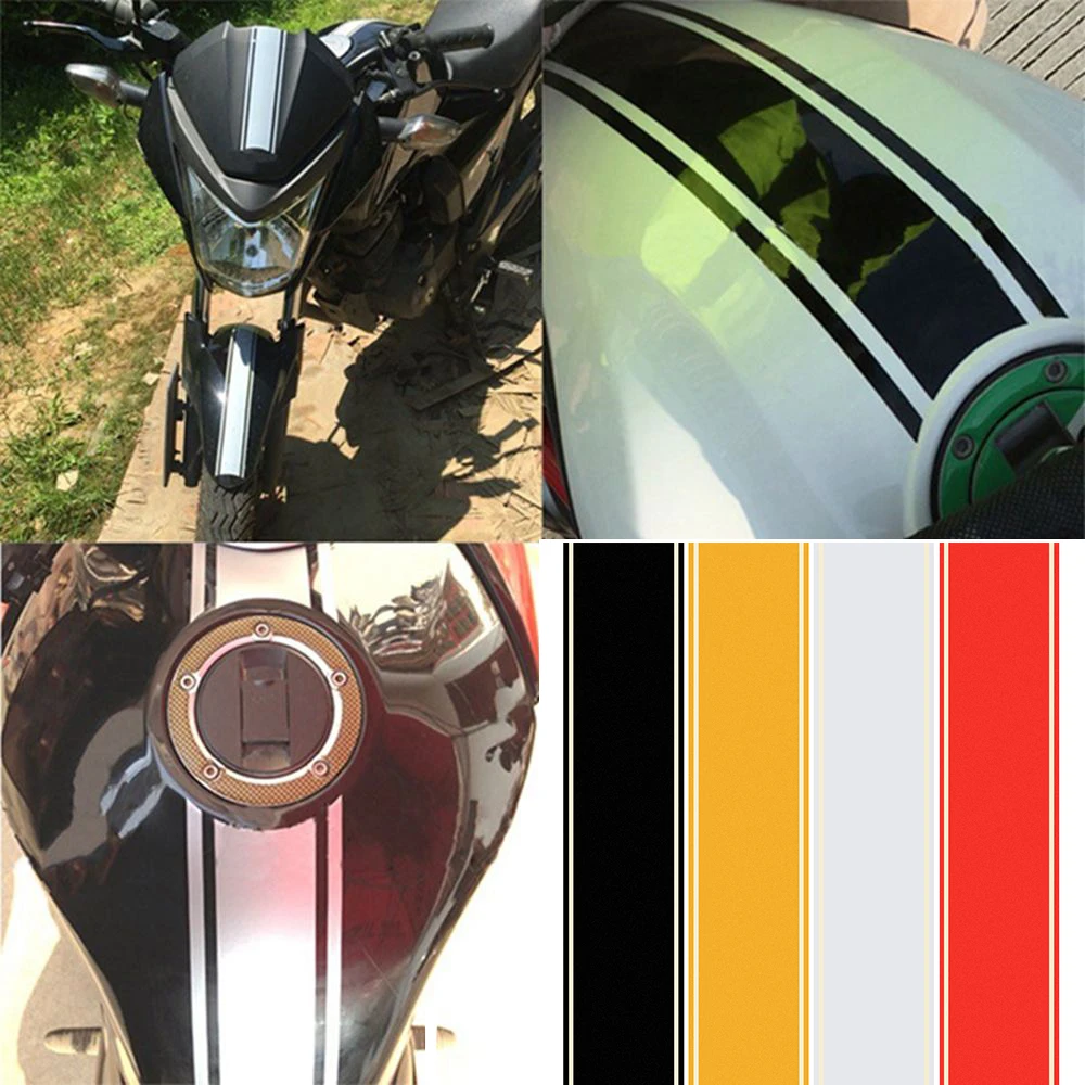 50 см Мотоциклетный Бак Cowl виниловая полоса Pinstripe Decal DIY стикер для кафе наклейка