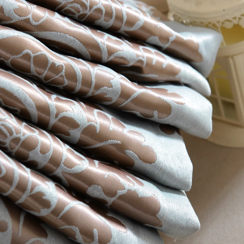 NAPEARL европейские жаккардовые шторы полностью затемненные для спальни столовой