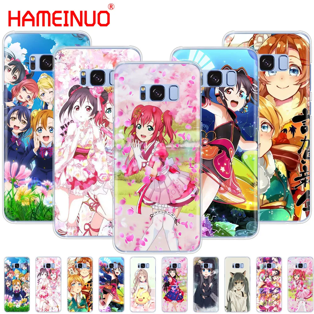 HAMEINUO чехол для сотового телефона с аниме Love Live Samsung Galaxy S9 S7 edge PLUS S8 S6 S5 S4 S3