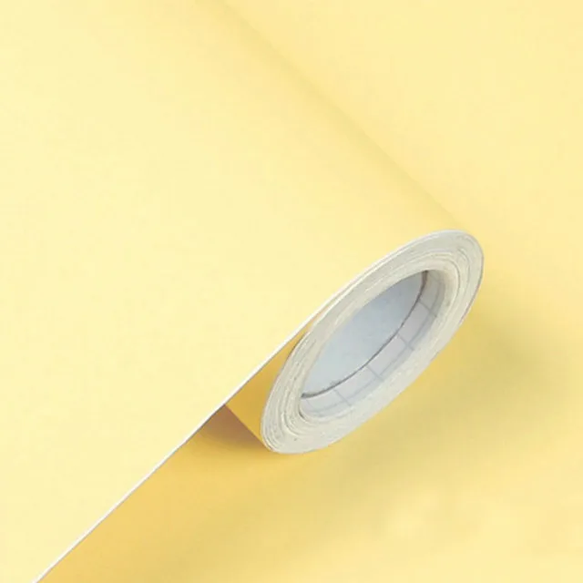 Beige 60 см* 5 м Твердые матовые пвх DIY самоклеющиеся водонепроницаемые настенные бумажные наклейки на стену мебель ремонт ящик для гостиной декоративные - Цвет: Beige