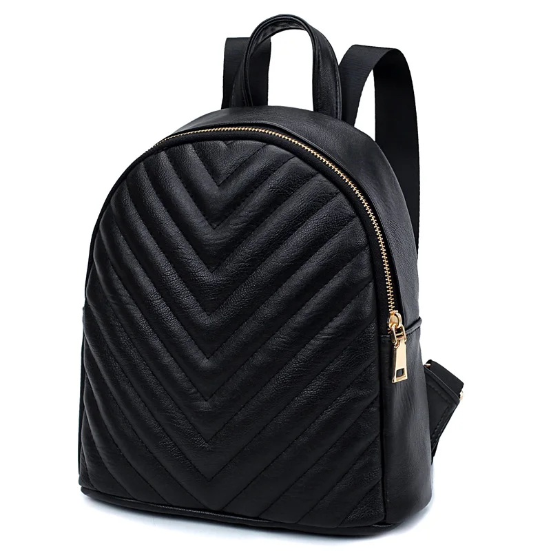 2016 Дизайн Одежды Кожа PU Женщин Рюкзак Случайные Школьные Сумки Для Подростков