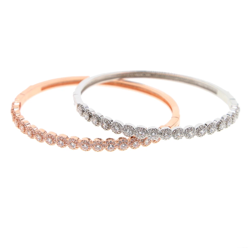 2018 новые изящные браслеты с микрозакрепкой из кристаллов циркония цвета