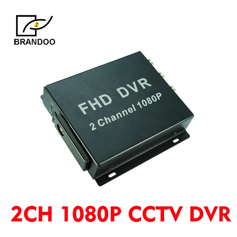 Brandoo 2 канала 1080P Full HD CCTV DVR камеры записи охранное наблюдение для дома офиса склада