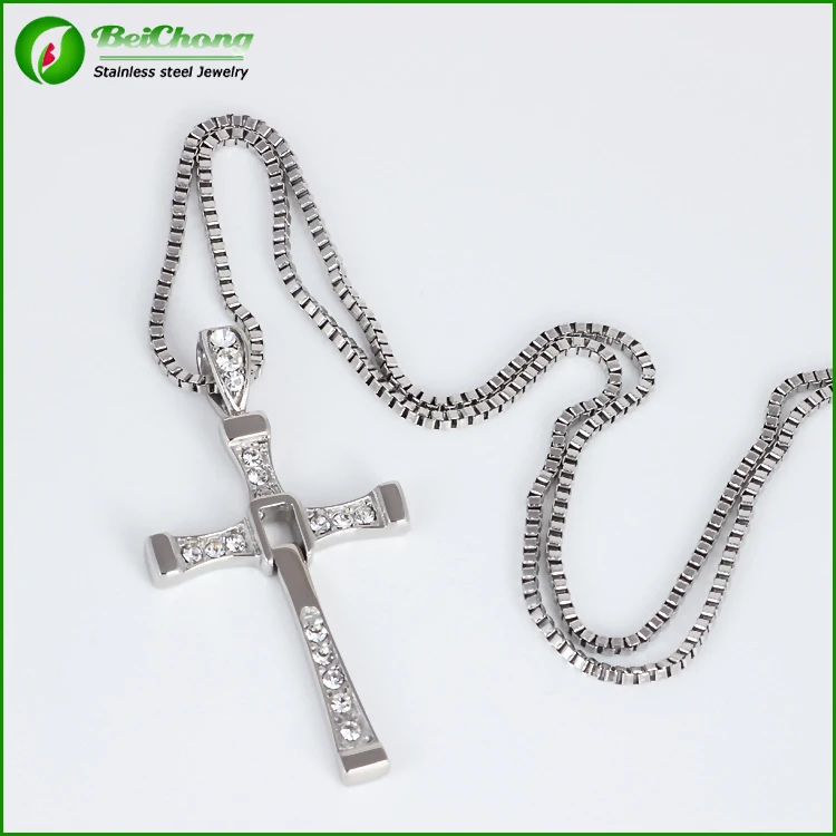 Мужские подвески из нержавеющей стали Bahamut Fast & Furious 8 крест с цепочкой как Толедо