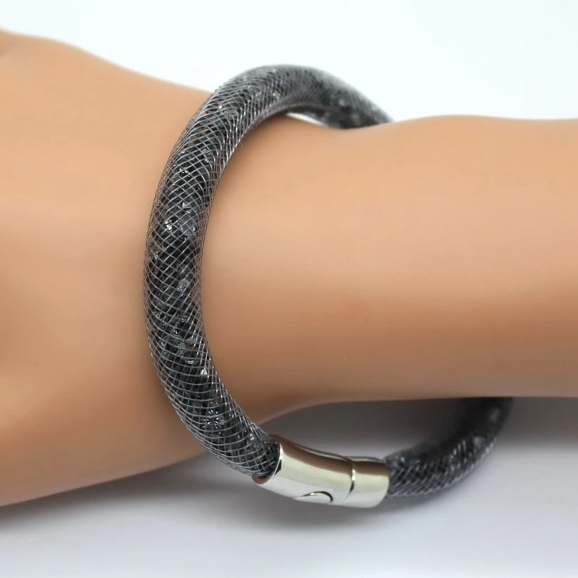 Браслеты женские с белыми кристаллами украшения сделай сам высокого качества