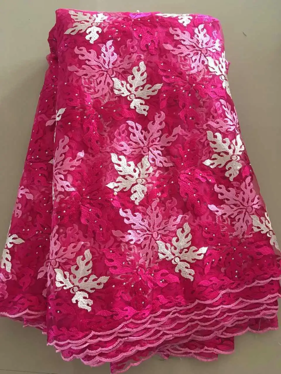 Новые Поступления Африканский Шнурок Ткани Чистая Ткань Все Африканские Шнурки