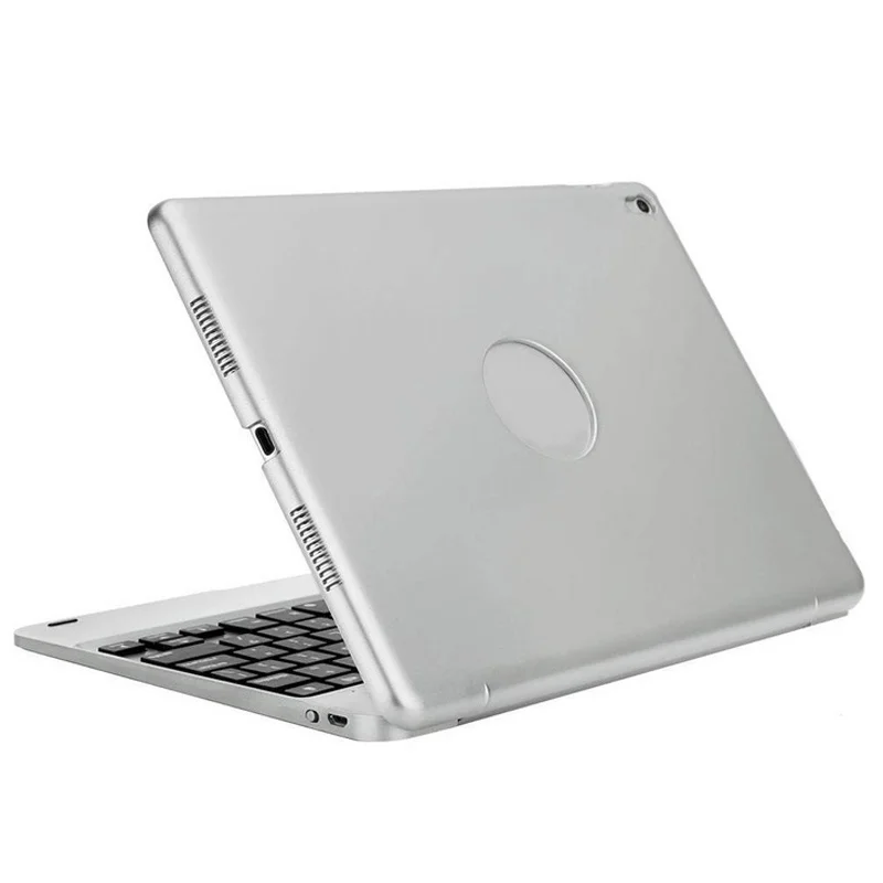 Silver Портативный Bluetooth беспроводная клавиатура-чехол со спящим режимом для Apple iPad 9,7 iPad / для iPad Air/Air 2/Pro 9,7'' - Цвет: Silver